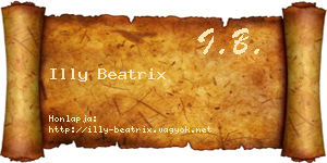 Illy Beatrix névjegykártya
