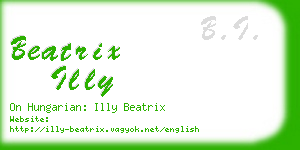 beatrix illy business card